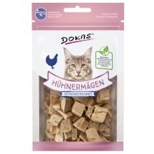 Dokas mrazem sušené kuřecí žaludky pro kočky 12 g