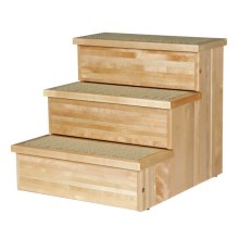 Dřevěné schody pro malé psy a kočky, max.50 kg 40x38x45cm Dřevěné schody pro malé psy a kočky, max.50 kg 40x38x45cm
