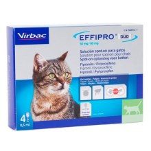Effipro Duo spot-on pro kočky 4 x 0,5 ml