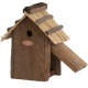 Esschert Design dřevěná budka pro ptáky se slaměnou střechou 27 cm ARCHIV