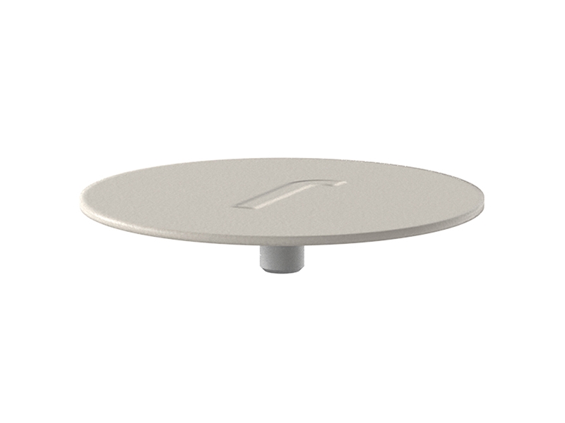 Fantail Cap vrchní kryt na sloupek šedohnědý 8,9 cm