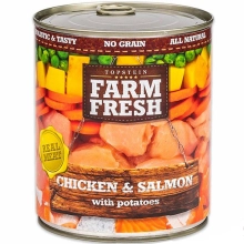 Farm Fresh konzerva Chicken & Salmon with Potatoes 800 g