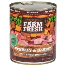 Farm Fresh konzerva Venison & Rabbit with Sweet Potatoes 800 g