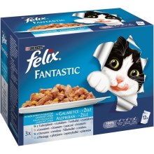 Felix Fantastic výběr z ryb v želé 12x 100 g Felix Fantastic výběr z ryb v želé 12x 100 g