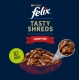 Felix Tasty Shreds Multipack masové receptury ve šťávě 12x 80 g