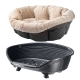 Ferplast Sofa Throne 8 vyvýšený pelech s potahem černý 85 cm (POŠKOZENO) ARCHIV