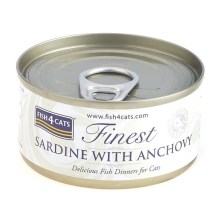 Fish4Cats Finest konzerva se sardinkou a ančovičkami 70 g