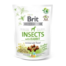 Funkční pamlsky Brit Care Dog Insects with Rabbit & Fennel 200 g 