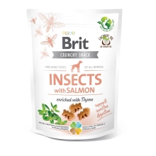 Funkční pamlsky Brit Care Dog Insects with Salmon & Thyme 200 g 
