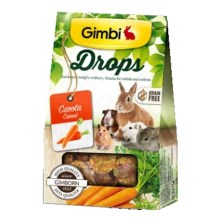Gimbi Drops pro hlodavce s mrkví 50 g