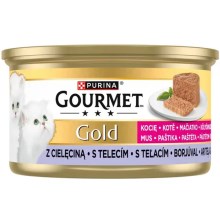 Gourmet Gold Kitten paštika s telecím 85 g