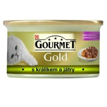 Gourmet Gold konzerva s králíkem a játry 85 g 