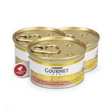Gourmet Gold konzerva s lososem a kuřecím 85 g