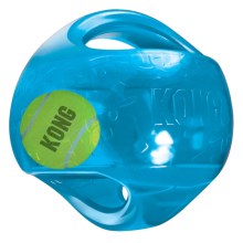 Gumová hračka + tenisák Kong Jumbler MIX barev M/L