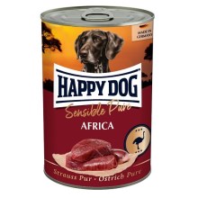 Happy Dog konzerva Strauss Pur Africa 400 g SET 5+1 ZDARMA