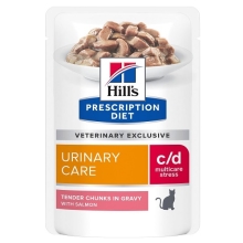 Hill's PD Feline c/d Urinary Stress kapsičky s lososem 12x 85 g