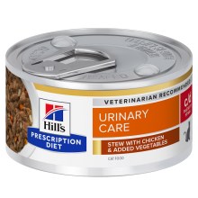 Hill's PD Feline c/d Urinary Stress Stew konzerva s kuřetem a zeleninou 82 g