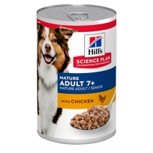 Hill's SP Dog Adult 7+ Mature Chicken konzerva 370 g