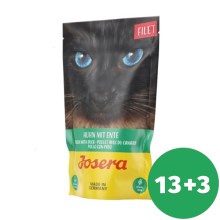 Josera Cat Filet Huhn mit Ente 70 g SET 13+3 ZDARMA Josera Cat Filet Huhn mit Ente 70 g SET 13+3 ZDARMA