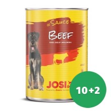 JosiDog Beef in Sauce 415 g SET 10+2 ZDARMA