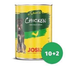 JosiDog Chicken in Sauce 415 g SET 10+2 ZDARMA JosiDog Chicken in Sauce 415 g SET 10+2 ZDARMA