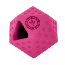 KiwiWalker Icosaball Mini gumová hračka růžová 6,5 cm
