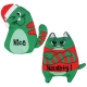 Kong vánoční hračka pro kočky s catnipem MIX vzorů 11,5 cm ARCHIV