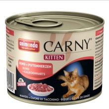 Konzerva Animonda Carny Kitten hovězí + krůtí srdíčka 200 g Konzerva Animonda Carny Kitten hovězí + krůtí srdíčka 200 g