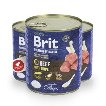 Konzerva Brit Premium by Nature Beef & Tripes 800 g