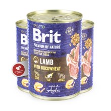 Konzerva Brit Premium by Nature Lamb & Buckwheat 400 g