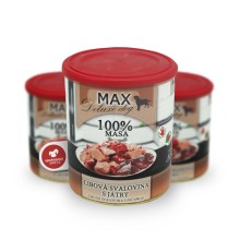 Konzerva Max Deluxe Libová svalovina s játry 800 g