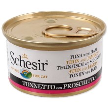 Konzerva Schesir Cat tuňák+šunka v želé 85 g