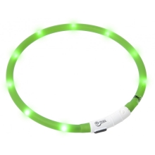 LED světelný obojek Karlie 75 cm zelený