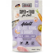 Mac's Cat kapsička drůbež, sleď a krevety 100 g