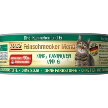 Mac's Cat konzerva Fajnšmekr hovězí a králík 100 g ARCHIV