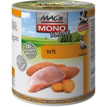 Mac's Dog konzerva Mono Sensitive krůta 800 g Mac's Dog konzerva Mono Sensitive krůta 800 g