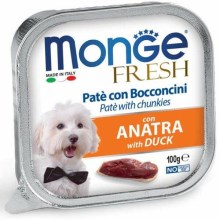 Monge Dog Fresh paštika a kousky s kachnou 100 g