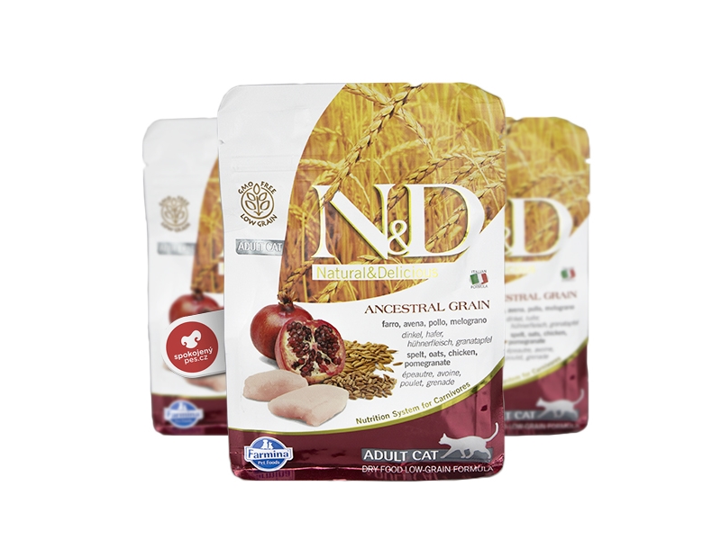 N&D Ancestral Grain Cat Neutered Chicken & Pomegranate 1,5 kg