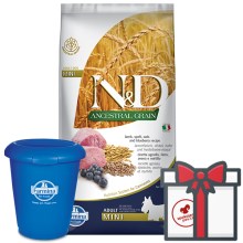 N&D Ancestral Grain Dog Adult Mini Lamb & Blueberry 7 kg