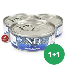 N&D Cat Ocean konzerva Adult Tuna & Salmon 80 g SET 1+1 ZDARMA