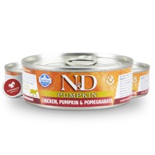 N&D Cat Pumpkin konzerva Adult Chicken & Pomegranate 80 g SET 1+1 ZDARMA