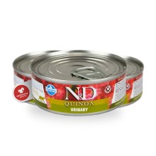 N&D Cat Quinoa konzerva Urinary Duck & Cranberry 80 g SET 1+1 ZDARMA