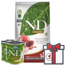 N&D Prime Dog Adult M/L Chicken & Pomegranate 12 kg