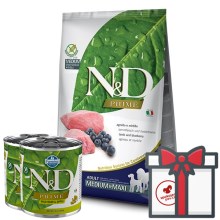 N&D Prime Dog Adult M/L Lamb & Blueberry 12 kg