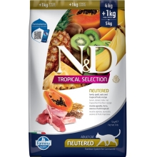 N&D Tropical Selection Cat Neutered Lamb 4+1 kg