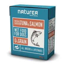 Naturea GF TetraPak čerstvé kuře s tuňákem a lososem 375 g Naturea GF TetraPak čerstvé kuře s tuňákem a lososem 375 g