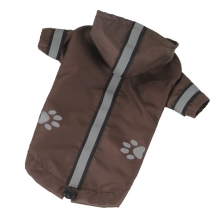 O'lala Pets bunda lehká šusťáková reflex hnědá XS 20 cm ARCHIV