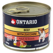 Ontario konzerva mini Beef, Zucchini, Dandelion and linseed oil 200 g Ontario konzerva mini Beef, Zucchini, Dandelion and linseed oil 200 g