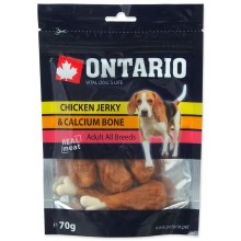 Ontario pochoutka Chicken Jerky Calcium 70 g