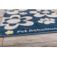 Pet Rebellion kobercový běhoun Flowers Blue 110 cm
